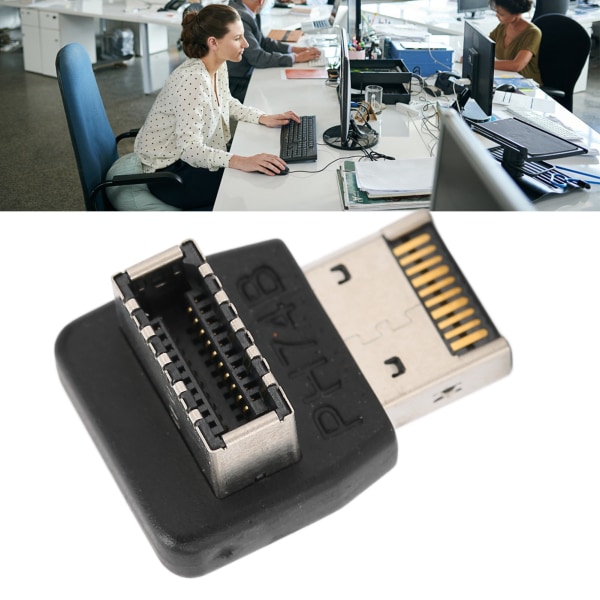 USB3.1 TYP E-adapter Datormoderkort USB3.1 TYPEE-adapter 90 graders styrbåge(PH74B)