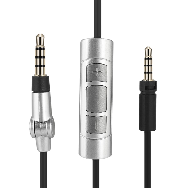Hörlurskabel för Sennheiser Momentum Ersättningsljudsladd för Android iPhone (svart)