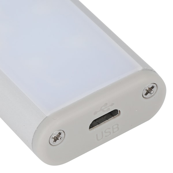 LED Rörelsesensor Ljus Skåp Garderob Garderob Lampa Under skåp Nattljus USB Uppladdningsbar 24 LED-chips