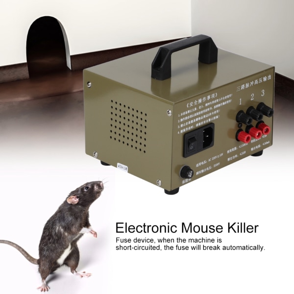 Högspänningselektronik för mus Råttdödare Gnagare Repeller Trap Zapper Skadedjursbekämpning AU-kontakt 180-240V