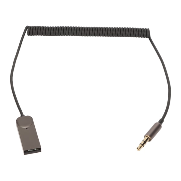 Bluetooth Aux Adapter Multifunktionell Inbyggd mikrofon USB till 3,5 mm jack trådlös biladapter för bil hemma stereohögtalare