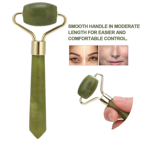 Naturlig Jade Facial Slimming Roller Massage Anti Wrinkle Anti Aging Beauty Skin Care Tool