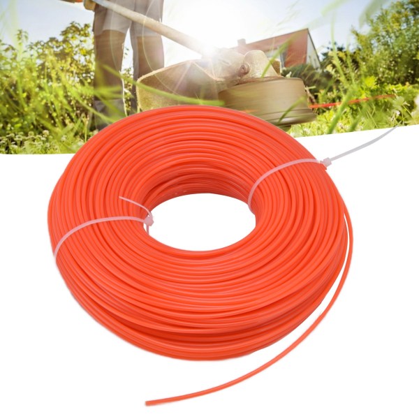 2,4 mm strängtrimmerlinje Rund strängtråd Nylon Trädgårdsredskap för röjskärare