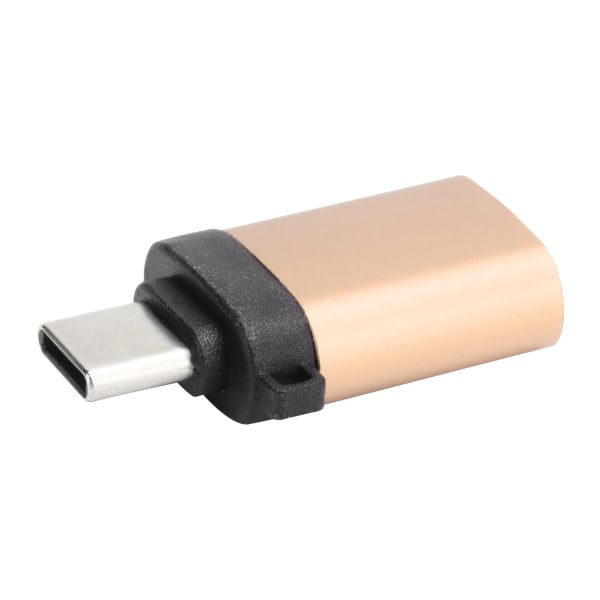 USB3.0 Hona till TypeC Adapter Converter Laddningsdata OTG Stretch Head utan kedja (guld)