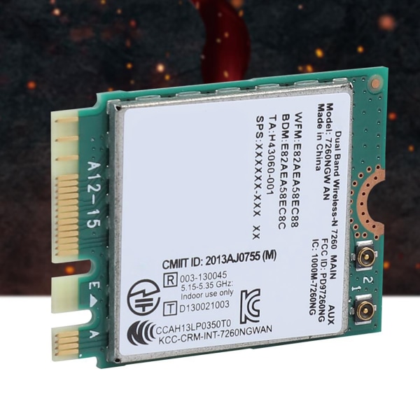 För Intel 7260NGW AN Wireless WIFI Card 2.4G/5G Bluetooth 4.0 Network Card