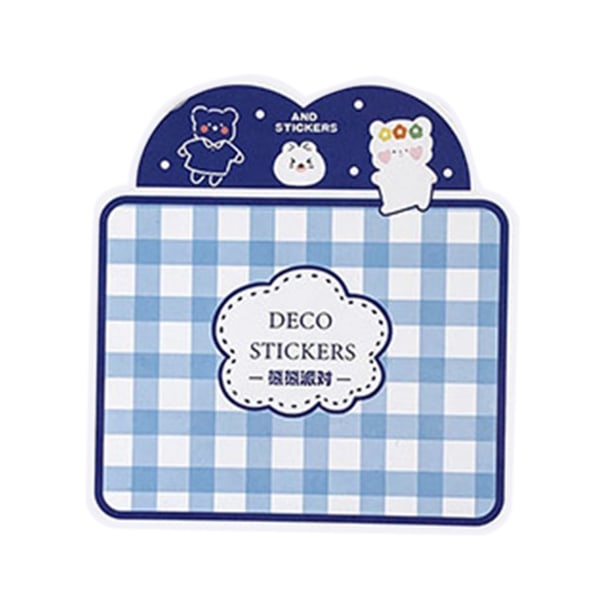 40 st/pack dekorativa klistermärken för anteckningsbok Washi söt härlig bärbar starkt självhäftande gör-det-själv-tillbehörBjörnmönster