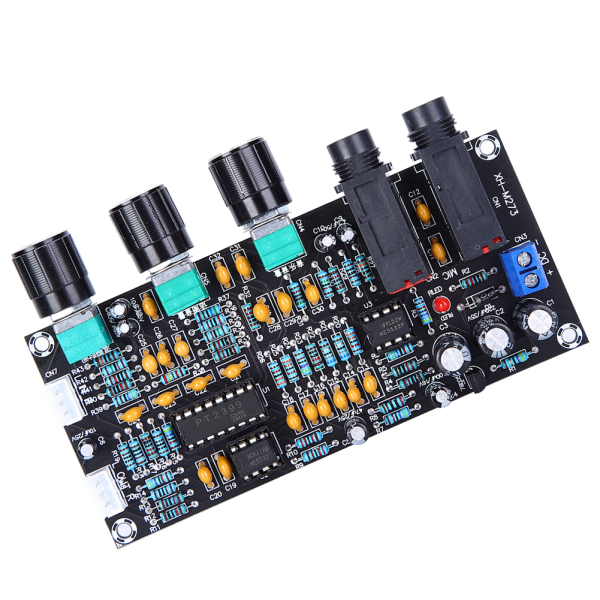 Förstärkarmodul Audio AMP Board 2&#8209;Mikrofon&#8209;ingång 2&#8209;Ljud&#8209;Channel XH&#8209;M273 DC12&#8209;24V