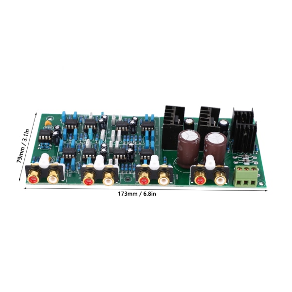 Linkwitz-Riley 3-vägs elektronisk 6-kanals Frequency Dividing Board 310HZ/3.1KHZ