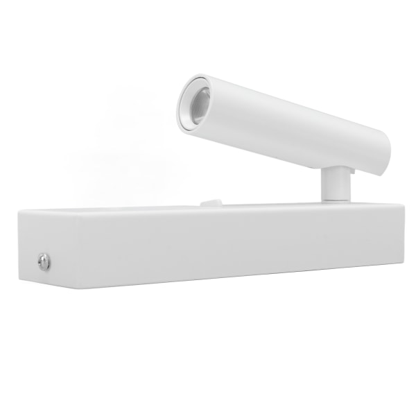 Väggmonterad läslampa Justerbar vinkelkontakt Minimalistisk LED-vägglampa med switch USB utgång 100‑240V varmt ljus