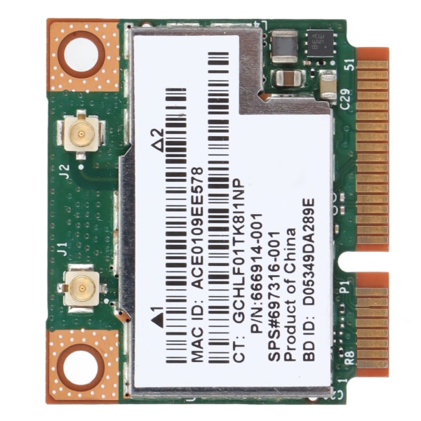 Nätverkskort Laptop Dual Band 300M Semi Mini PCIE trådlöst nätverkskort 2.4G/5G Stöd 802.11a/B g/n