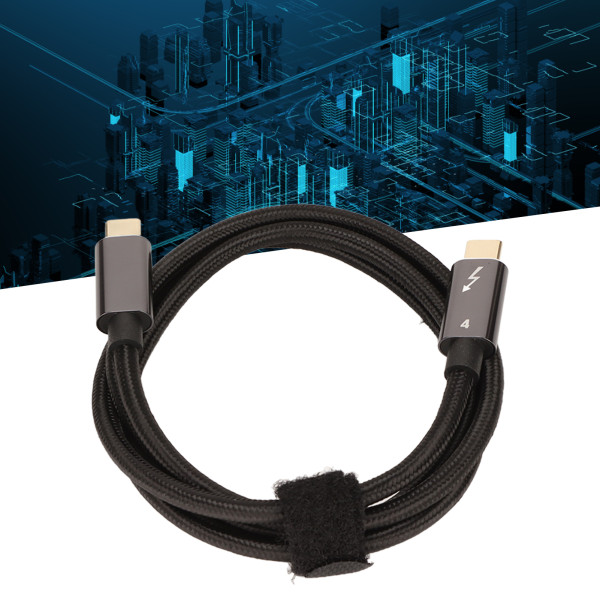 USB 4.0-kabel 8K HD 40Gbps PD 100W Typ C till Typ C Snabbladdningssladd för telefon Notebook Tablet 100cm