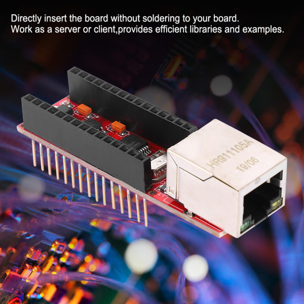 Mini ENC28J60 Web Server/Client Ethernet Shield Module Ethernet Board Passar för Arduino Nano