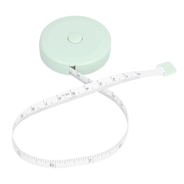 1,5 m mjuk sömnad Måttband Mini måttband för flickor Kroppsmätning Medicinsk behandling Grön