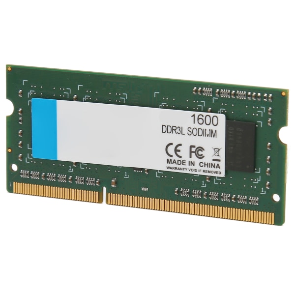 DDR3L SODIMM 1600MHz RAM 64Bits Bredd 204Pin Dataanslutning Plug and Play 1600MHz RAM för bärbar dator 8GB