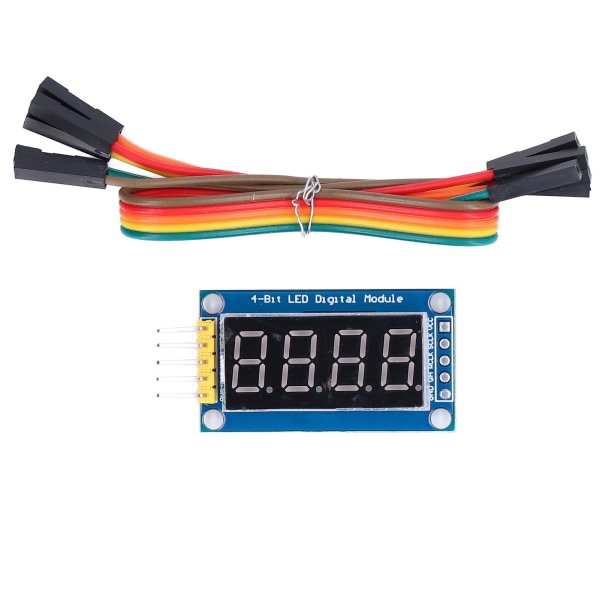 4-siffrig digital rörmodul 74HC595 Driver Justerbar LED-displaymodul med bygel 3,3V-5V