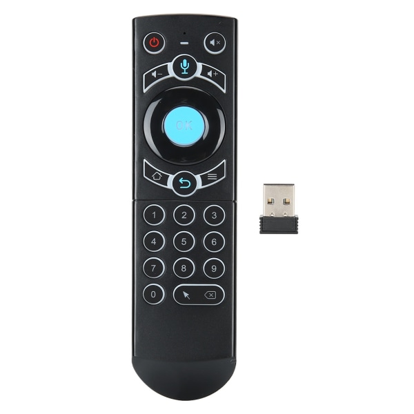 G21 USB trådlös bakgrundsbelysning Air Remote Mus Smart Voice Controller med gyroskop