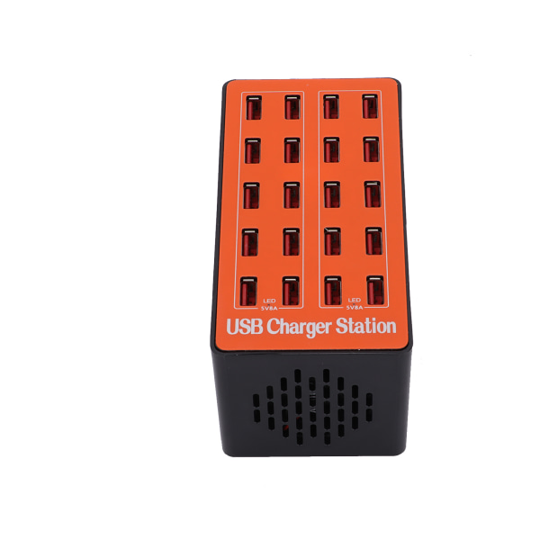 USB laddningsstation 20-portars power Snabb smart laddare för flera enheter 100-240VUS-kontakt
