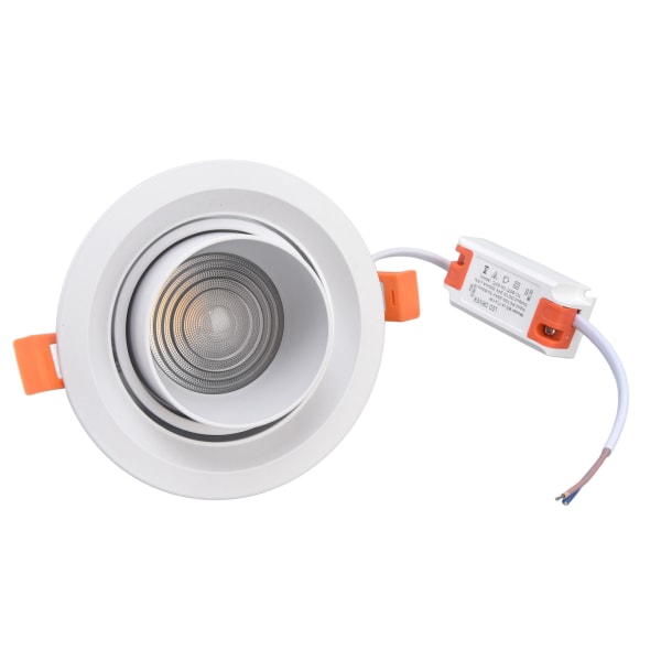 Infälld belysning Justerbar flexibel varm färgtemperatur Inbyggd installationslampa för hotell 100‑264V