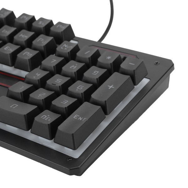 3st Trådbundet tangentbord Mus Headset Set Gaming Bakgrundsbelysning Tangentbord för bärbar dator Svart