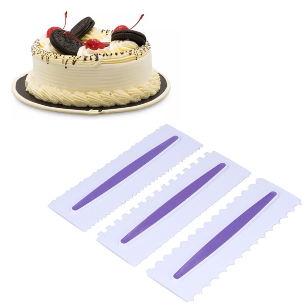 3st tårtskrapa Premium Plast Slitstark blank yta Enkel användning Isbildning Jämnare