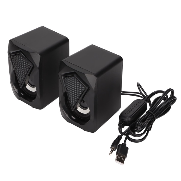 X2 Desktop-högtalare USB -drivna bärbara trådbundna PC-högtalare med andningsljus för hemmakontoret
