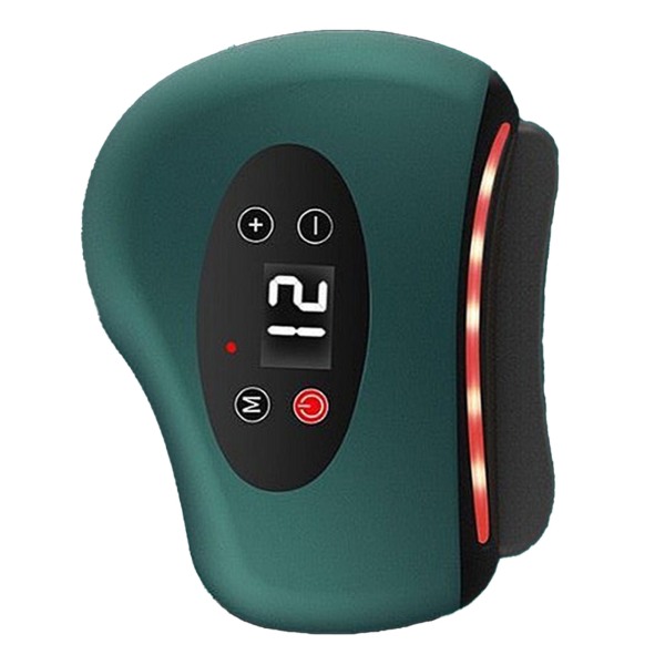 Elektrisk Gua Sha Massager 12 Vibration Värmeväxlar Konstant temperatur Hudskrapning Massagemaskin Grön