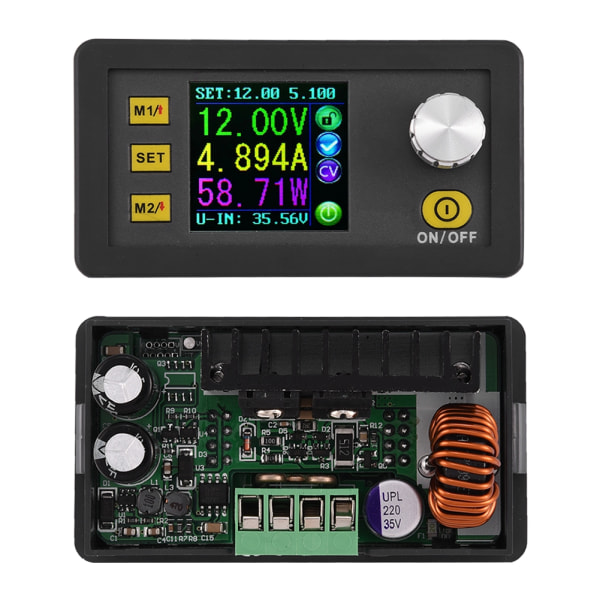 DC-DC Buck Converter Steg ner Konstant spänning Ström Programmerbar power