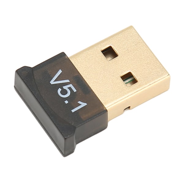 USB BT Adapter ABS Black V5.1 Version Drive Gratis bred täckning Bärbar trådlös BT 5.1 Adapter för hemföretag