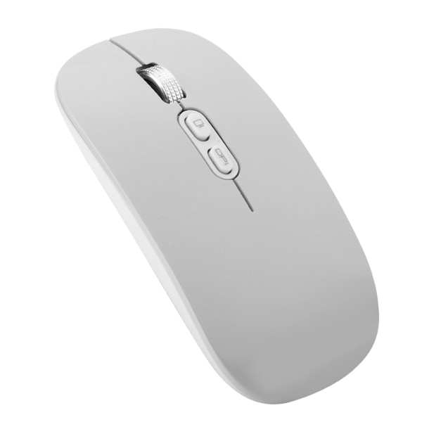 2,4Ghz trådlös uppladdningsbar mus Mute Ergonomiska datoroptiska möss för hemmakontorSilver