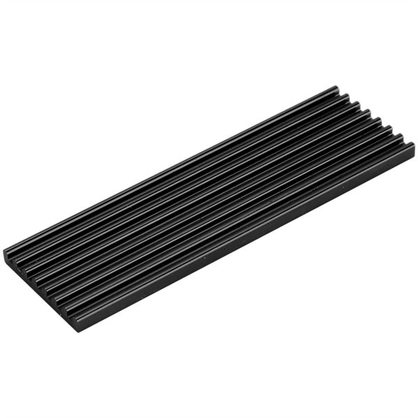 PCIE M.2 2280 SSD Solid State Drive Höghastighets kylfläns av aluminiumlegering Ultratunn kylfläns 70x22x3 mm (svart)