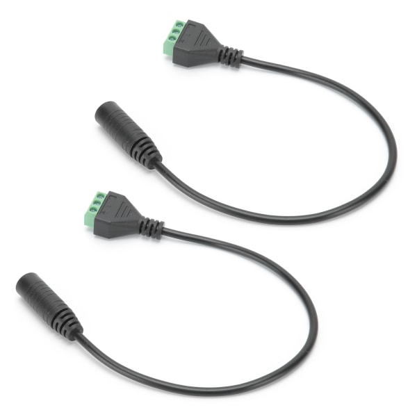 2 st Audio 3,5 mm kabel honanslutning Guldpläterad video PC Lödlös terminaladapter