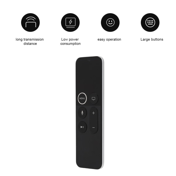 A1962 Intelligent TV-fjärrkontroll med för Siri Lämplig för Apple TV (4:e generationen)