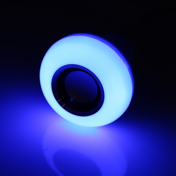 E27 12W LED RGB Bluetooth -högtalarlampa Trådlös musikspelande lampa med fjärrkontroll