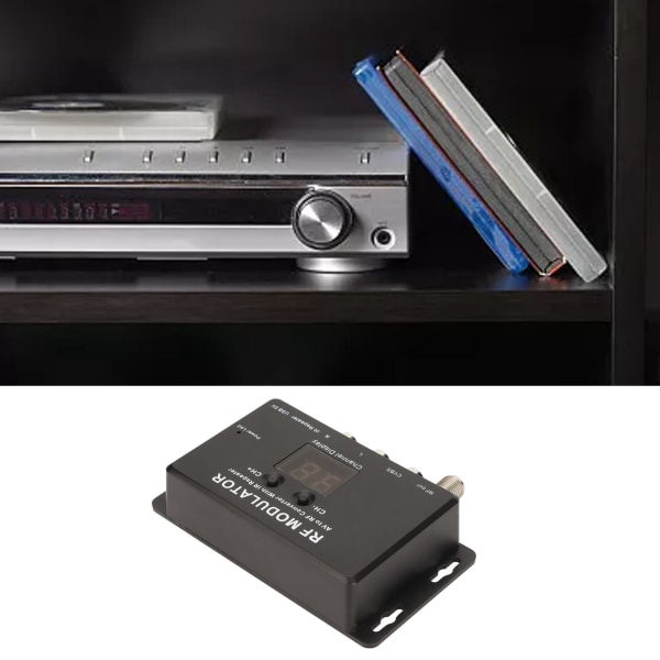 RF-modulator Professionell PAL NTSC 21-kanals AV till RF-omvandlare för set top box DVR DVD