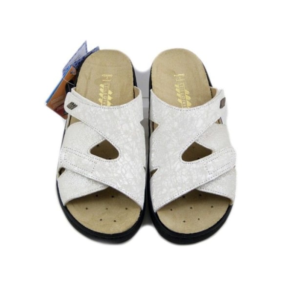 White Leather Mule – STILEDIVITA – Mjuk och ortopedisk – Dam