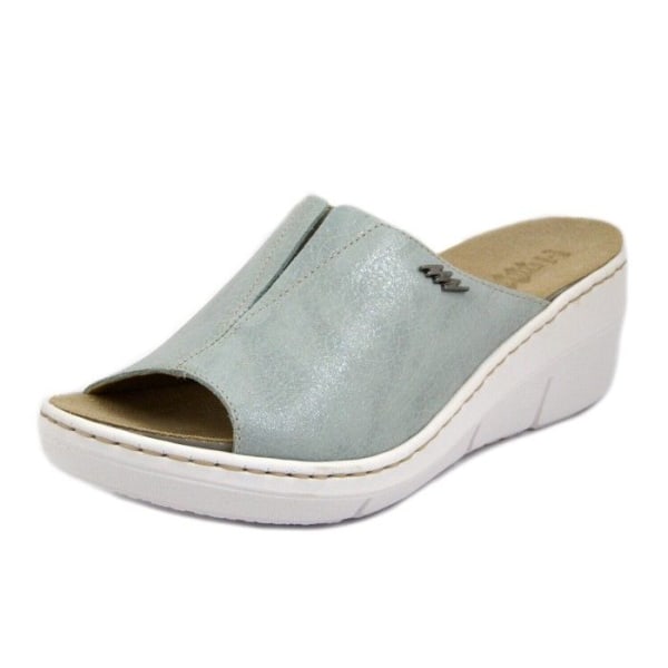 Light Blue Leather Mule – STILEDIVITA – Uttagbar sula – Dam