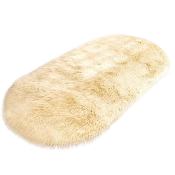 Faux Lammeskinns Saueskinns Teppe Faux Pels Dekorativ Pels Teppe Myk Faux Lammeskinns Lang Hår Pels Utseende Imitasjon Ull Seng Tepper Sofa Matte Shaggy Tepper For Soverom