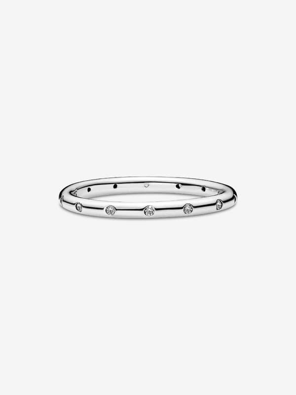 Pandora - Simple Sparkling Band Ring - Sterlingsølv Circumference: 52mm
