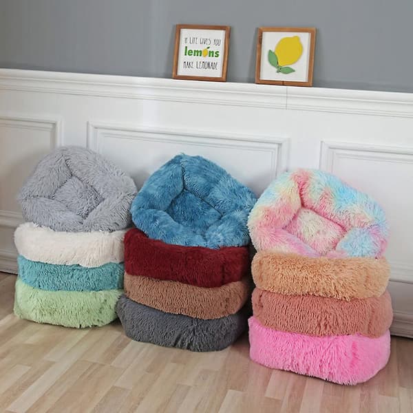 Hunde- og katteseng i stor, liten og medium størrelse, høst- og vintersøvn, mørkegrå, XS xs Light grey