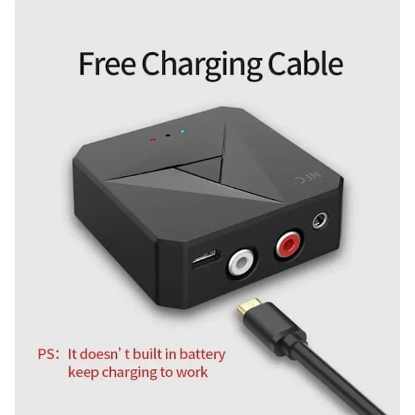 Bluetooth RCA/AUX -sovitin - NFC-anturi