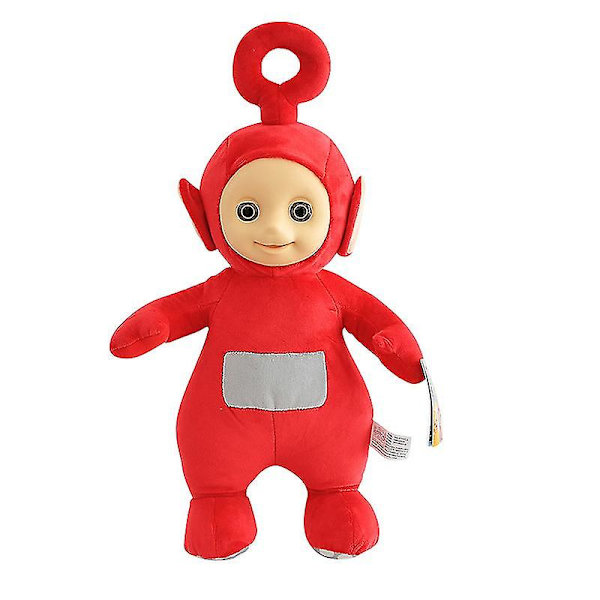 Teletubbies Plyschleksak Sovande Komfortdocka Barn Tidig Utbildningspresent 35cm Red