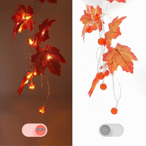 Auting Höstljusslinga 3M 20 LED Batteridriven Höst Juldekoration