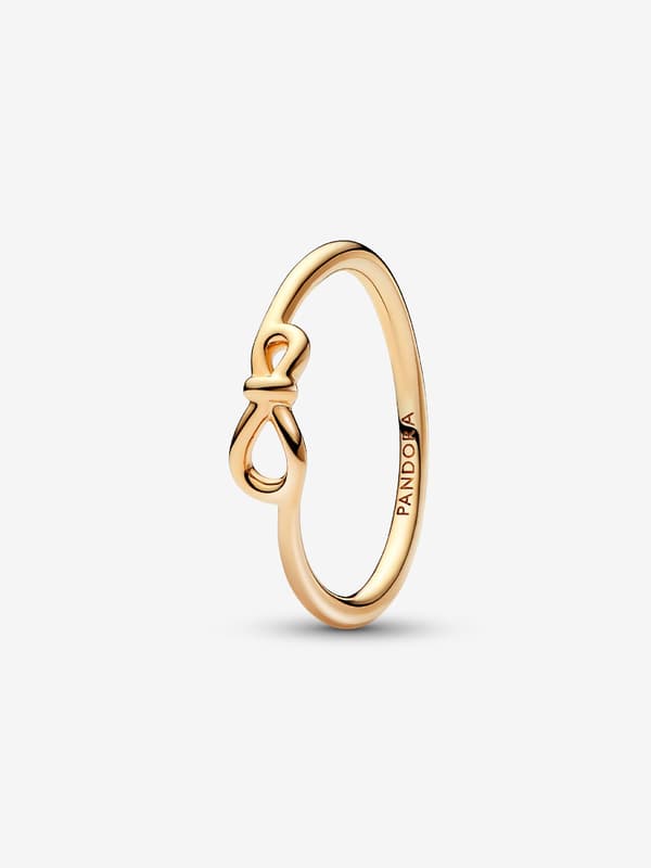 Pandora - Infinity Knot -sormus - 14k kullattu Circumference: 58mm