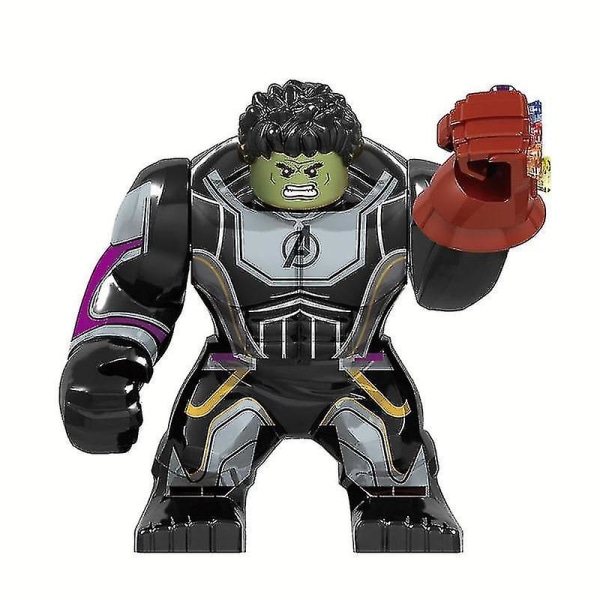 Superhelt byggeklodser legetøj, samlet byggeklodse humanoid model legetøj Hulk-350853