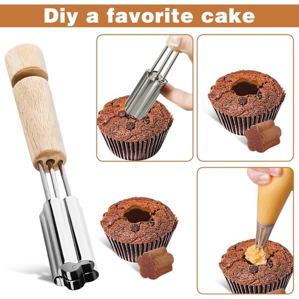 Rostfria muffinsformar för muffins, kakbakningstillbehör, kakfyllning