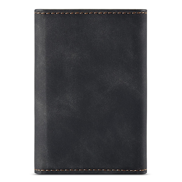 Dg.ming M1-serien PU-läder magnetisk absorption stängning Tri-fold ficka plånbok kontantkort hållare myntväska Black