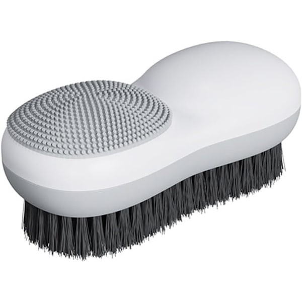 Kreativ vaskeromskompis for rengjøringsartikler, rengjøringsbørste med patentert design, fargerik klesbørste White