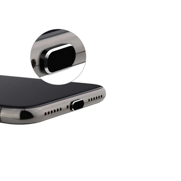 Pölysuoja USB-C-portille - Musta