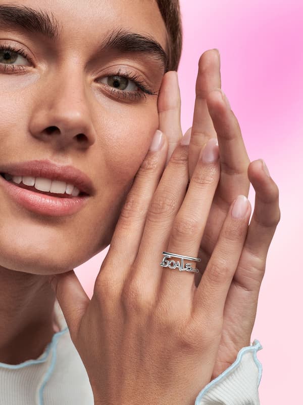 Pandora - P ME Goals Öppen Ring - Sterlingsilver Circumference: 54mm