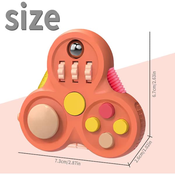 Fidget-legetøj til voksne, 1 stk. Fidget Pad påskekurvfyld til drenge og piger, sensorisk legetøj stresslindrende terningklikker-controller, ADHD autisme Fidget Spi